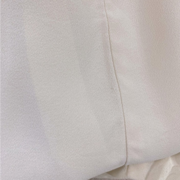 Vintage Diamond Tea Gown Cream Sleeveless Cropped Wide Leg Culotte Jumpsuit M - Picture 14 of 16